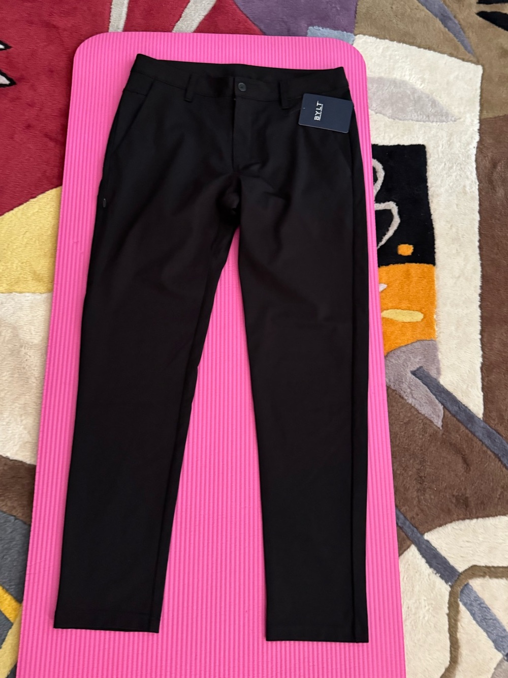 BYLT Basics Black Slim Stretch Chinos